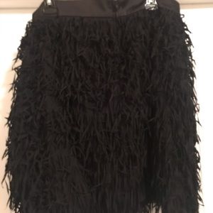 Torrid Fringed Black Skirt